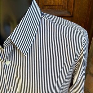 Dries Van Noten Black and White Striped Shirt